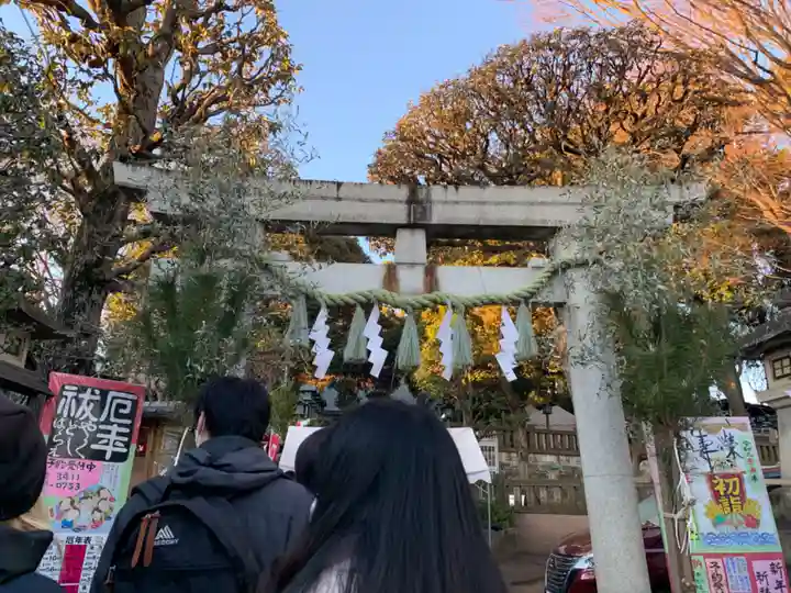 太子堂八幡神社の鳥居