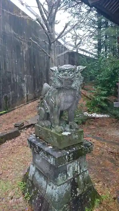 温泉神社の狛犬