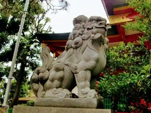 久が原西部八幡神社の狛犬