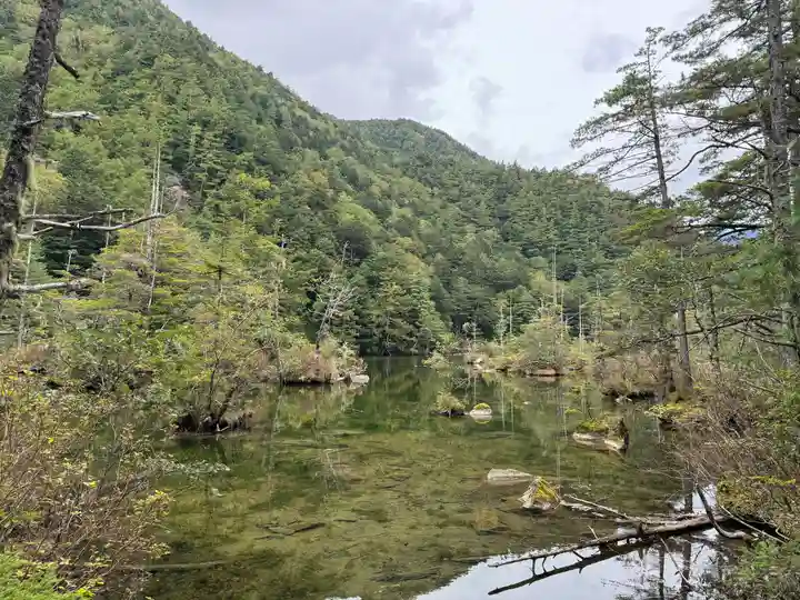 穂高神社奥宮の自然