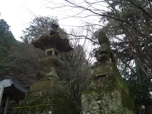 鰐淵寺の狛犬