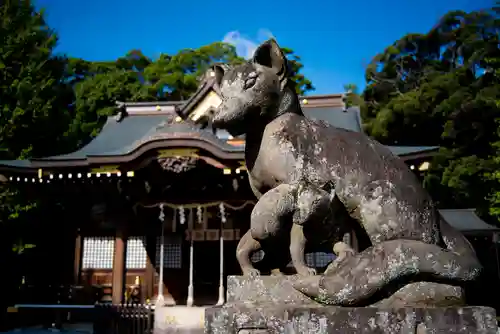 女化神社の狛犬