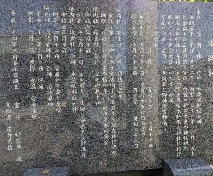 浅間社の{uncategorized: "未分類", other: "その他", undefined: "問題あり", building: "その他建物", grave: "お墓", sacred_gate: "鳥居", guardian: "狛犬", statue: "像", buddha: "仏像", history: "歴史", nature: "自然", garden: "庭園", animal: "動物", pagoda: "塔", temizu: "手水舎", mountain_gate: "山門・神門", sanctuary: "本殿・本堂", subordinate: "末社・摂社", art: "芸術", scenery: "景色", jizo: "地蔵", ema: "絵馬", goshuin: "御朱印", omikuji: "おみくじ", items: "授与品その他", amulet: "お守り", goshuincho: "御朱印帳", eats: "食事", festival: "お祭り", votive_dance: "神楽", shichigosan: "七五三参", wedding: "結婚式", experience: "体験その他", initially: "初詣", around: "周辺", anti_infection: "感染症対策"}