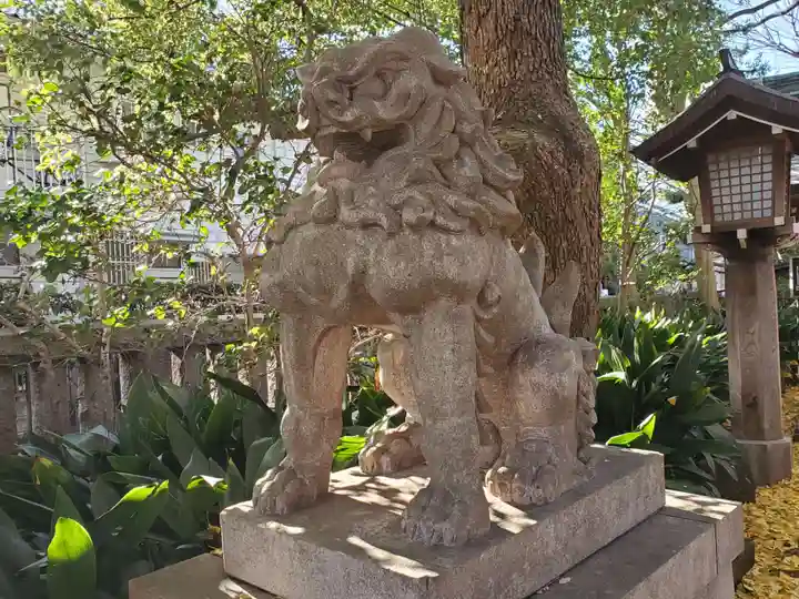奥澤神社の狛犬