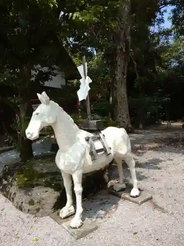 嘯吹八幡神社の像