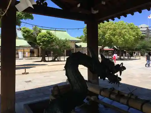 生國魂神社の手水