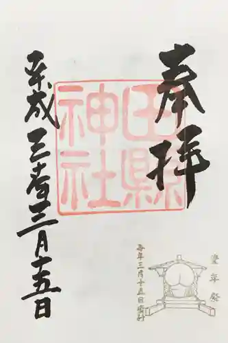 田縣神社の御朱印