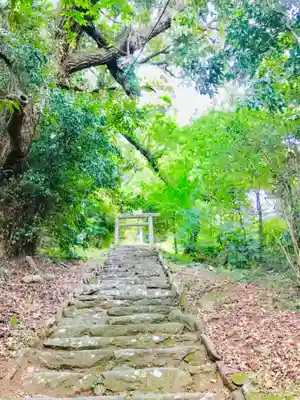 蚕影神社の鳥居