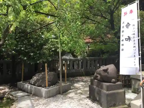 牛天神北野神社の狛犬