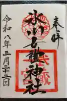 氷川女體神社の御朱印
