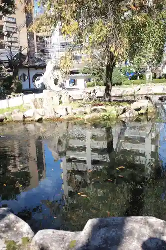 岐阜護國神社の庭園