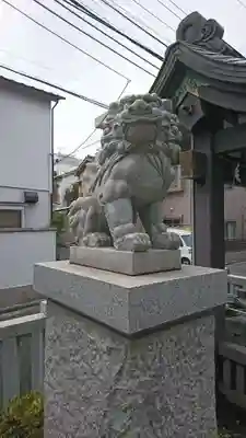 神楽坂若宮八幡神社の狛犬