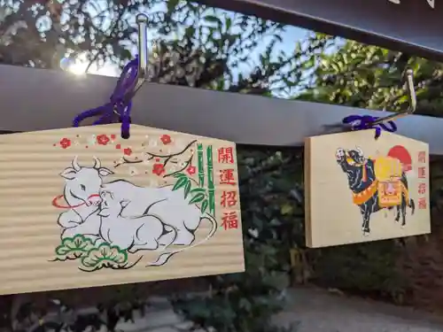 白金氷川神社の絵馬