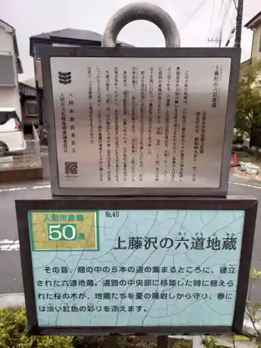 上藤沢の六道地蔵(埼玉県)