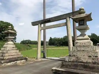 下笠田八幡神社の鳥居