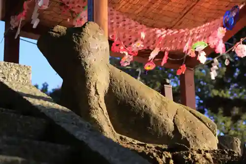 阿久津「田村神社」（郡山市阿久津町）旧社名：伊豆箱根三嶋三社の狛犬