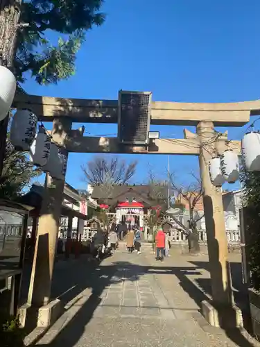 元郷氷川神社の鳥居