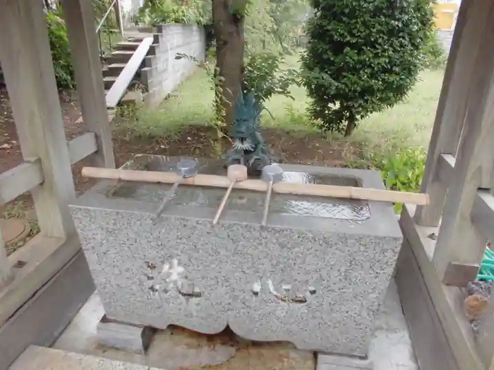 杉山神社(片倉町)の手水舎