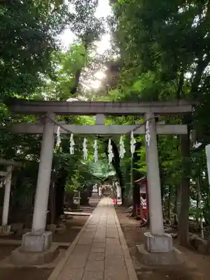神明氷川神社の鳥居