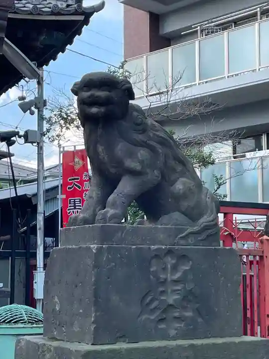 矢口氷川神社の狛犬