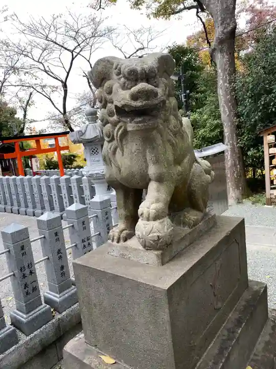 星川杉山神社の狛犬
