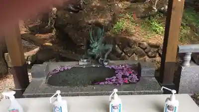 中之嶽神社の手水舎