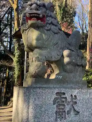 谷保天満宮の狛犬