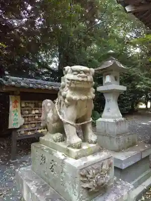 岡留熊野座神社の狛犬