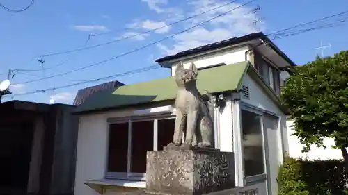 篠葉沢稲荷神社の狛犬