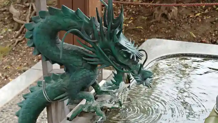 有鹿神社の手水舎