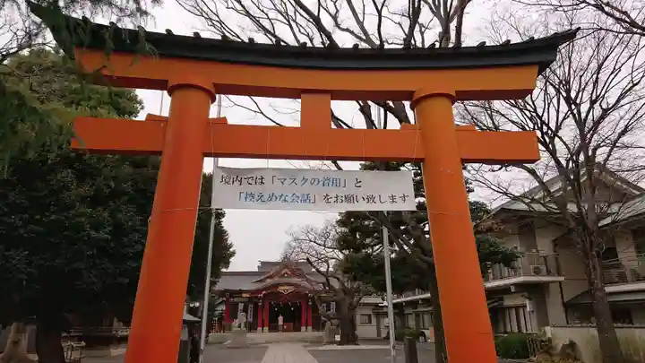 旗岡八幡神社の鳥居