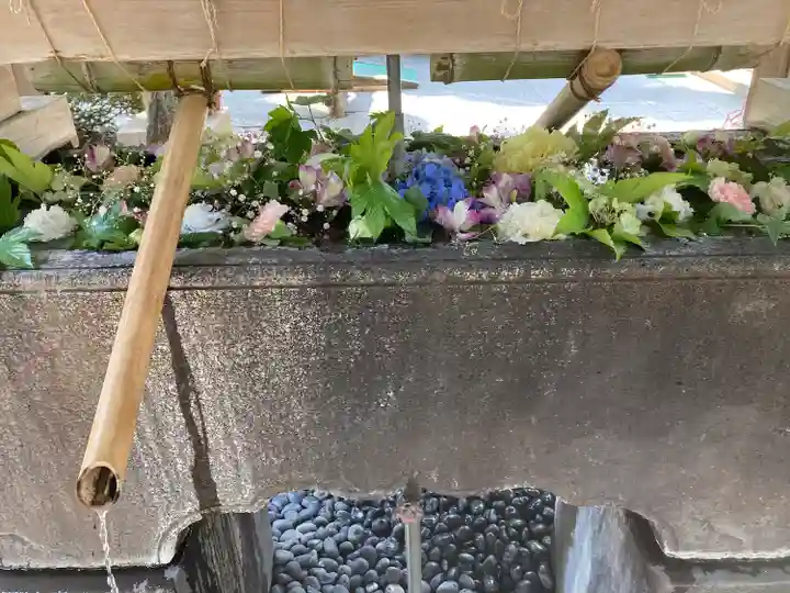 鳩森八幡神社の手水舎