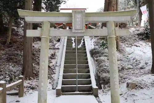 阿久津「田村神社」（郡山市阿久津町）旧社名：伊豆箱根三嶋三社の鳥居