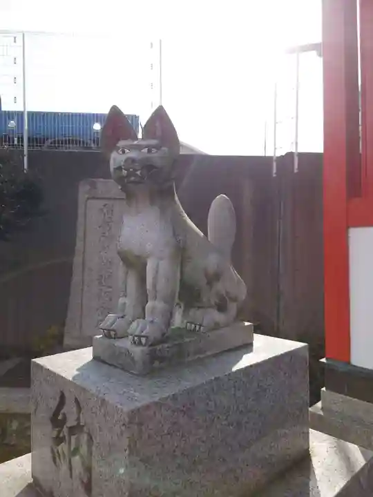 西台天祖神社の狛犬