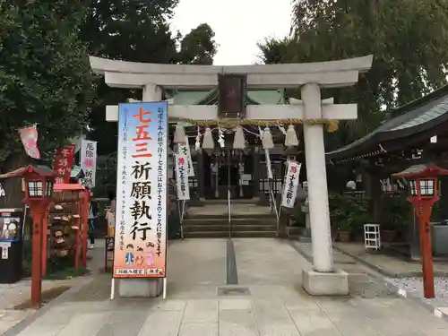 川越八幡宮の鳥居