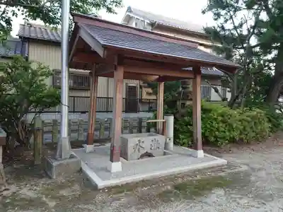 八幡社(壹之割八幡社)の手水舎