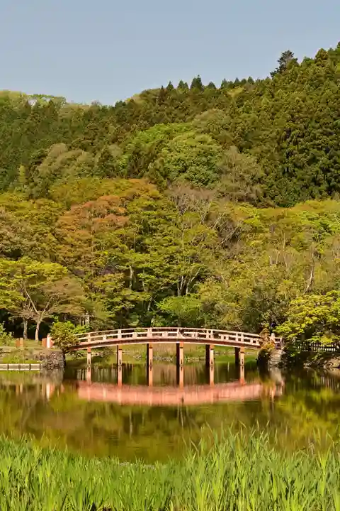 白水阿弥陀堂の庭園