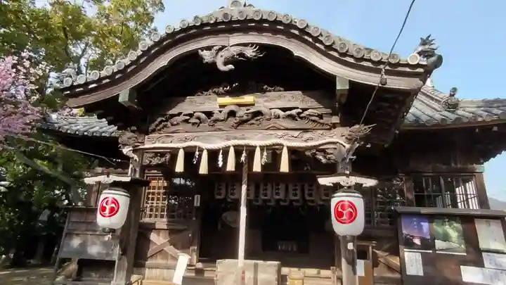 大麻比古神社の本殿・本堂