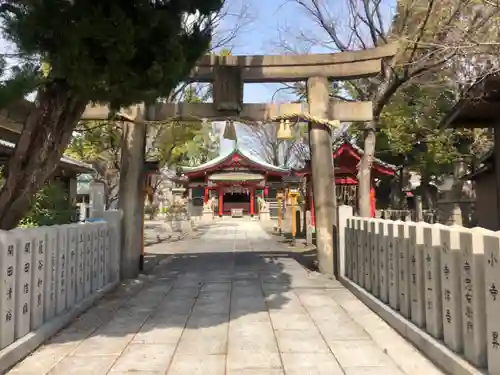 西長洲八幡神社の鳥居