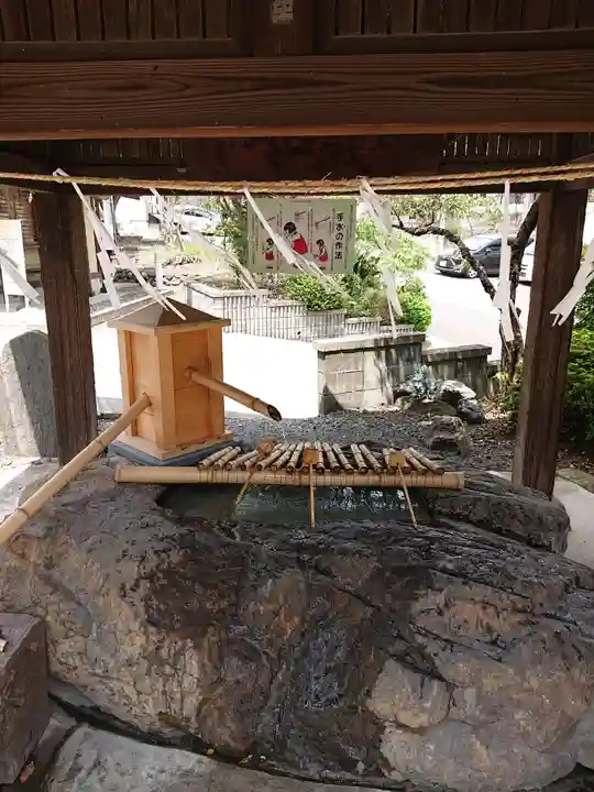 中氷川神社の手水舎