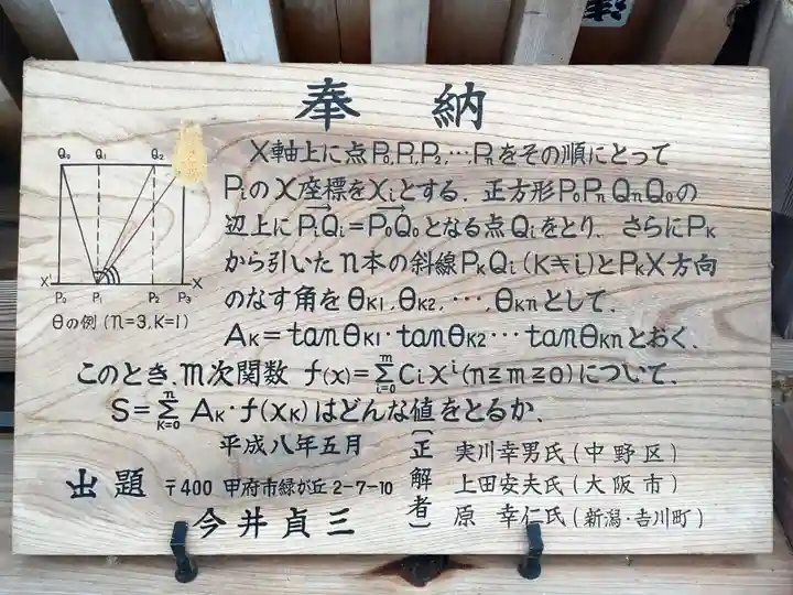 武田神社の絵馬