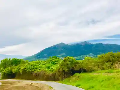 蚕影神社の景色