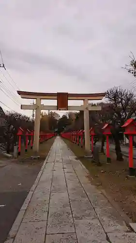 朝日森天満宮の鳥居