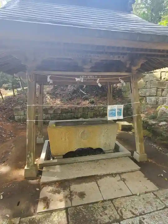 稲田神社の手水舎