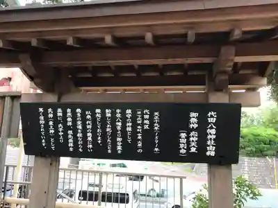 代田八幡神社の歴史