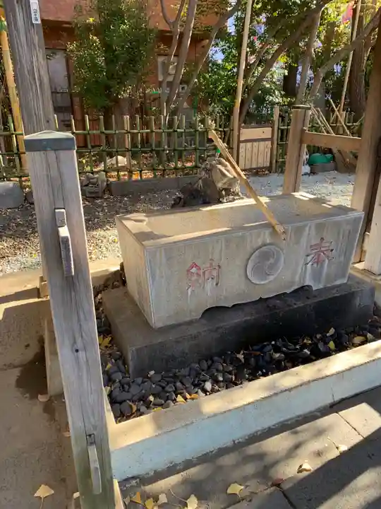 市谷亀岡八幡宮の手水舎