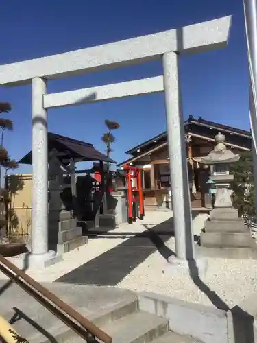 中島黒體龍王大神社の鳥居