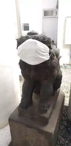 築土神社の狛犬