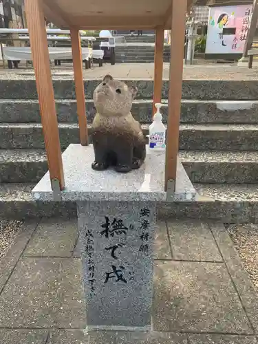 白國神社の狛犬