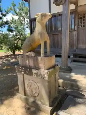 鹿渡神社の狛犬